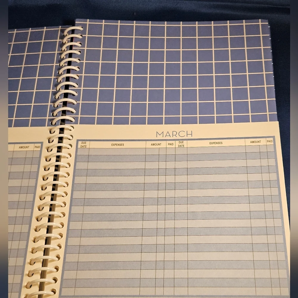 Blue and Cream Budget Planner